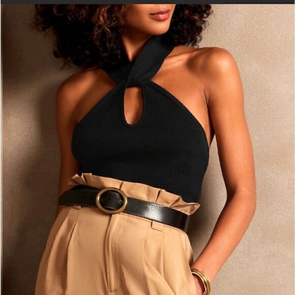 BANANA REPUBLIC HALTER SWEATER  - Picture 1 of 9
